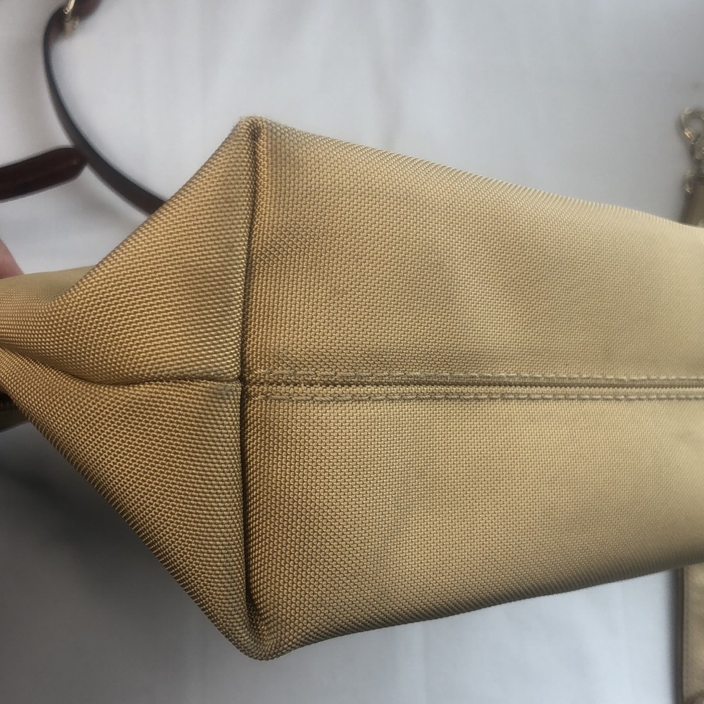 Dooney & Bourke Khaki Tan Nylon Collection Adjustable Shoulder Crossbody Bag - Picture 6 of 16